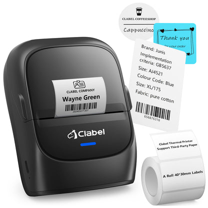 CLABEL 221B Label Maker Machine with Tape