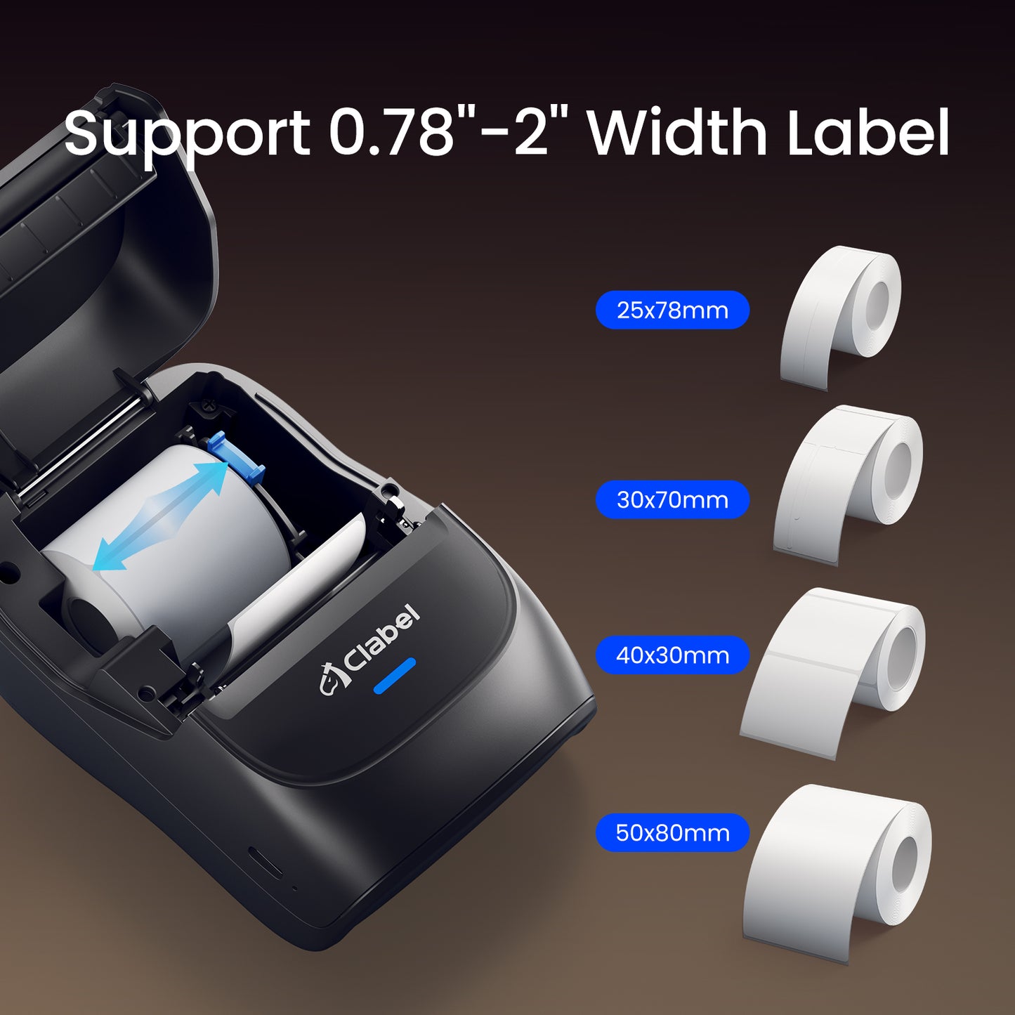 CLABEL 221B Label Maker Machine with Tape